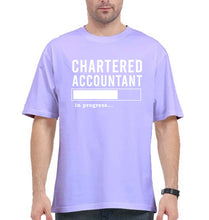 Load image into Gallery viewer, Chartered Accountants(CA) In Progress Oversized T-Shirt for Men-Lavender-Ektarfa.online
