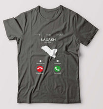 Load image into Gallery viewer, Ladakh Calling T-Shirt for Men-Charcoal-Ektarfa.online
