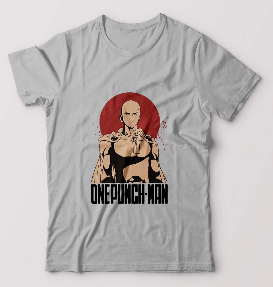 One-Punch Man T-Shirt for Men-Grey Melange-Ektarfa.online