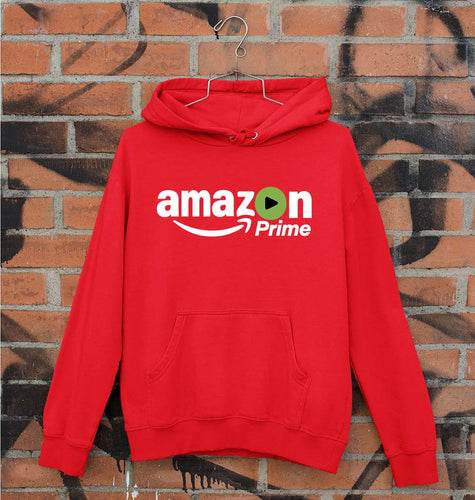 Amazon Prime Unisex Hoodie for Men/Women-Red-Ektarfa.online
