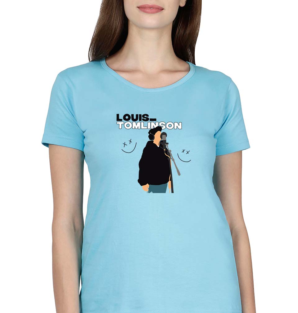 Louis Tomlinson T-Shirt for Women-SkyBlue-Ektarfa.online