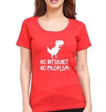 Load image into Gallery viewer, Internet T-Shirt for Women-Red-Ektarfa.online
