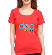 Load image into Gallery viewer, Dog Lover T-Shirt for Women-red-Ektarfa.online
