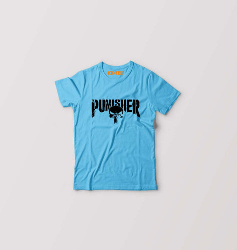 Punisher Kids T-Shirt for Boy/Girl-Light Blue-Ektarfa.online