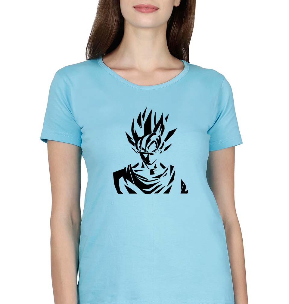 Anime Goku T-Shirt for Women-SkyBlue-Ektarfa.online