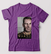 Load image into Gallery viewer, Shane Warne T-Shirt for Men-Purple-Ektarfa.online

