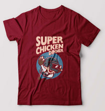Load image into Gallery viewer, PUBG Super Chicken Dinner T-Shirt for Men-Maroon-Ektarfa.online

