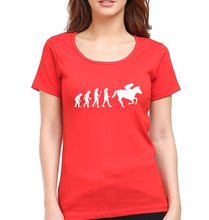 Load image into Gallery viewer, Horse Riding T-Shirt for Women-Red-Ektarfa.online
