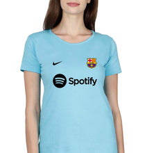 Load image into Gallery viewer, Barcelona 2022-23 T-Shirt for Women-Light Blue-Ektarfa.online
