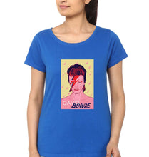 Load image into Gallery viewer, David Bowie T-Shirt for Women-Royal Blue-Ektarfa.online

