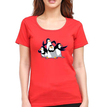 Load image into Gallery viewer, Penguins of Madagascar T-Shirt for Women-Red-Ektarfa.online
