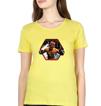 Load image into Gallery viewer, Nate Diaz UFC T-Shirt for Women-Yellow-Ektarfa.online
