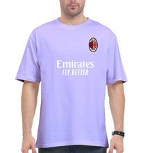 Load image into Gallery viewer, A.C. Milan 2021-22 Oversized T-Shirt for Men-Lavender-Ektarfa.online
