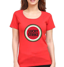 Load image into Gallery viewer, Lucky Strike T-Shirt for Women-Red-Ektarfa.online
