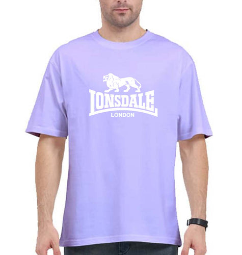 Lonsdale Oversized T-Shirt for Men-Lavender-Ektarfa.online