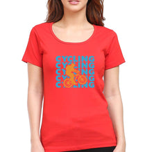 Load image into Gallery viewer, Cycling T-Shirt for Women-Red-Ektarfa.online
