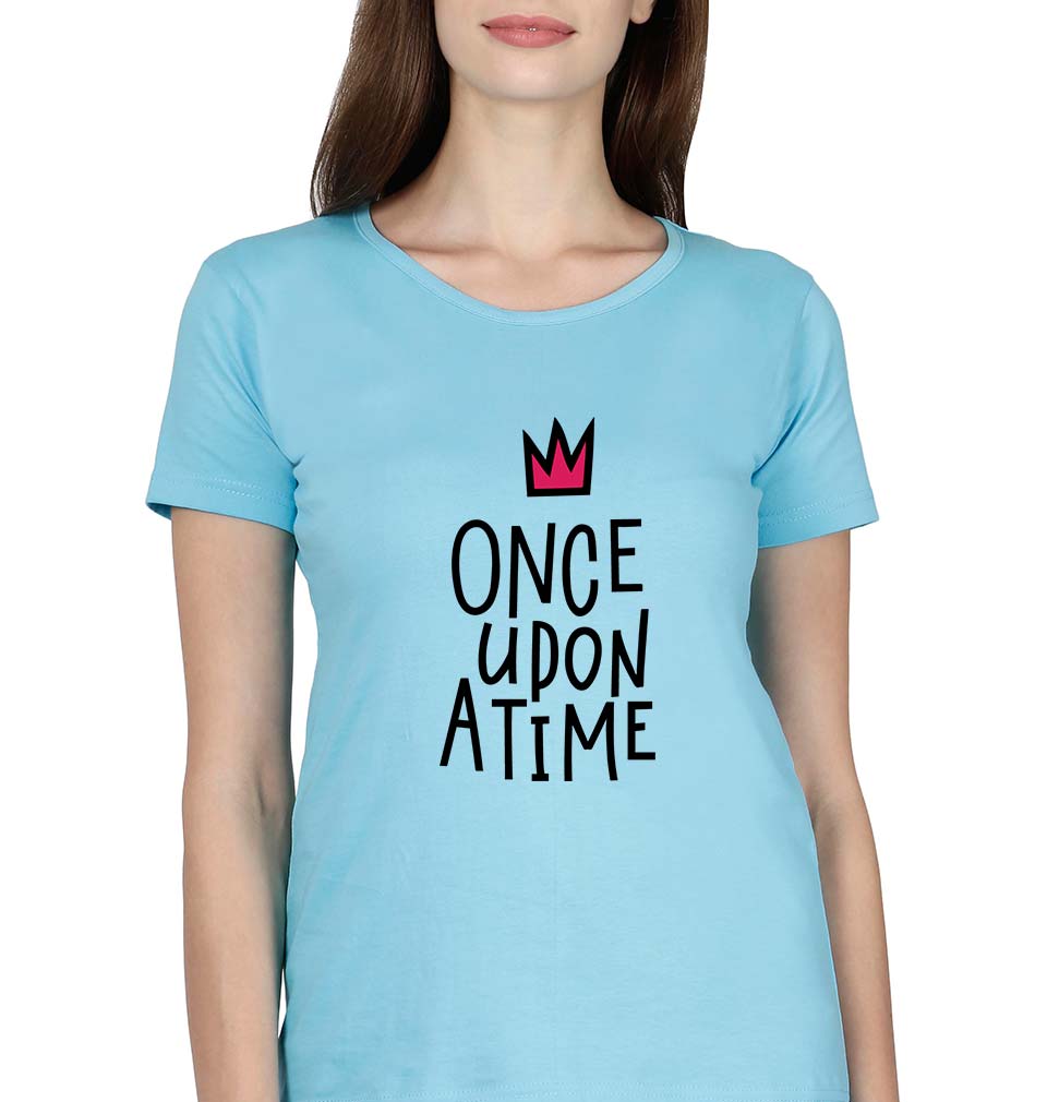 Once Upon a Time T-Shirt for Women-SkyBlue-Ektarfa.online