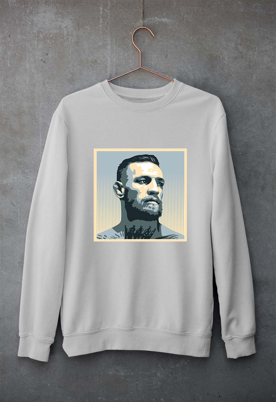 Conor McGregor UFC MMA Unisex Sweatshirt for Men/Women-Grey Melange-Ektarfa.online