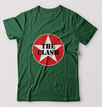 Load image into Gallery viewer, The Clash T-Shirt for Men-Bottle Green-Ektarfa.online
