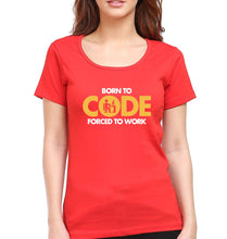 Load image into Gallery viewer, Coder Geek T-Shirt for Women-Red-Ektarfa.online
