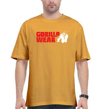Load image into Gallery viewer, Gorilla Wear Oversized T-Shirt for Men-Golden Yellow-Ektarfa.online
