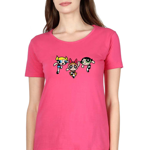 Powerpuff Girls T-Shirt for Women-Pink-Ektarfa.online