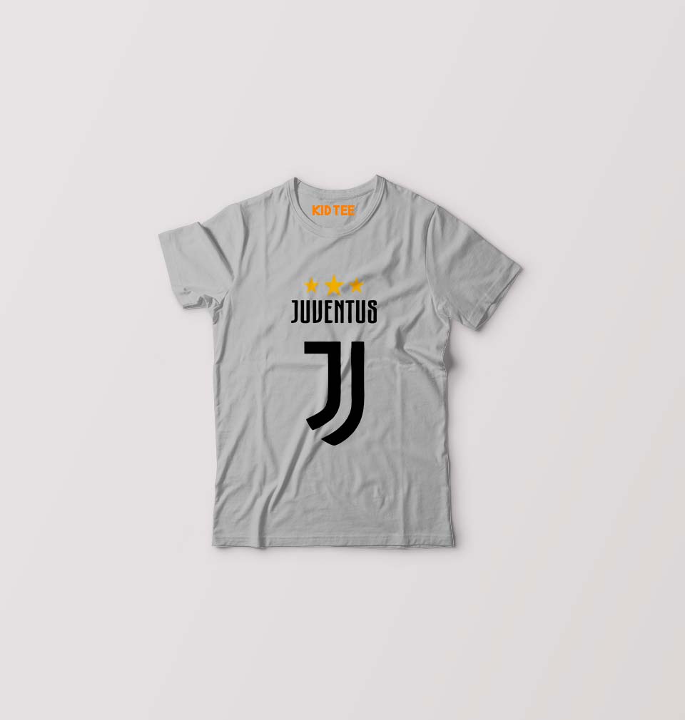 Juventus Kids T-Shirt for Boy/Girl-Grey-Ektarfa.online