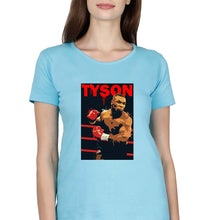 Load image into Gallery viewer, Mike Tyson T-Shirt for Women-Light Blue-Ektarfa.online
