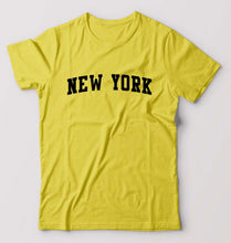 Load image into Gallery viewer, New York T-Shirt for Men-Yellow-Ektarfa.online

