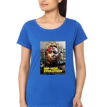 Load image into Gallery viewer, Hip-Hop Evolution T-Shirt for Women-Royal Blue-Ektarfa.online
