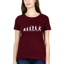 Load image into Gallery viewer, CRICKET Evolution T-Shirt for Women-Maroon-Ektarfa.online
