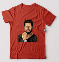 Load image into Gallery viewer, Hardik Pandya T-Shirt for Men-Brick Red-Ektarfa.online
