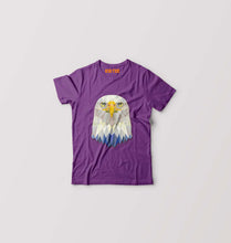 Load image into Gallery viewer, TRIANGLE_EAGLE Kids T-Shirt for Boy/Girl-Purple-Ektarfa.online
