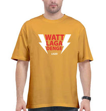 Load image into Gallery viewer, Liger Vijay Devarakonda (waat laga denge) Oversized T-Shirt for Men-Golden Yellow-Ektarfa.online
