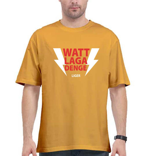 Liger Vijay Devarakonda (waat laga denge) Oversized T-Shirt for Men-Golden Yellow-Ektarfa.online