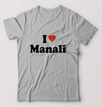 Load image into Gallery viewer, I Love Manali T-Shirt for Men-Grey Melange-Ektarfa.online
