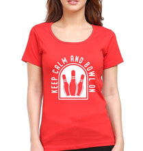 Load image into Gallery viewer, Bowling T-Shirt for Women-Red-Ektarfa.online
