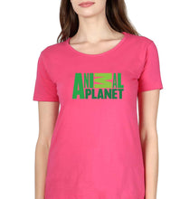 Load image into Gallery viewer, Animal Planet T-Shirt for Women-Pink-Ektarfa.online

