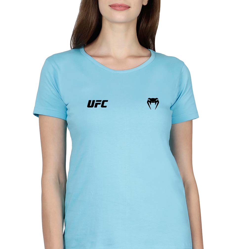 UFC Venum T-Shirt for Women-SkyBlue-Ektarfa.online