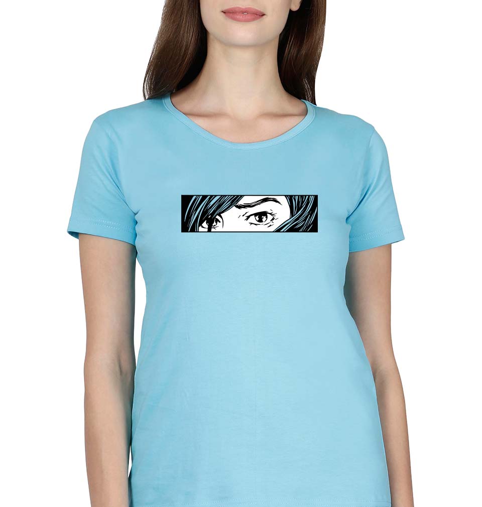 Anime T-Shirt for Women-SkyBlue-Ektarfa.online