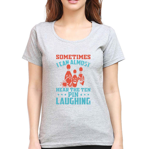 Bowling T-Shirt for Women-Grey Melange-Ektarfa.online