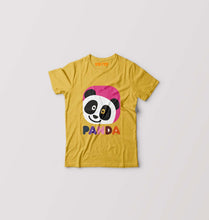 Load image into Gallery viewer, Panda Kids T-Shirt for Boy/Girl-Golden yellow-Ektarfa.online
