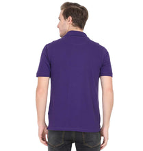 Load image into Gallery viewer, Plain Purple Polo/Collar T-Shirt For Men-ektarfa.com
