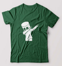 Load image into Gallery viewer, Dab Marshmello T-Shirt for Men-Bottle Green-Ektarfa.online
