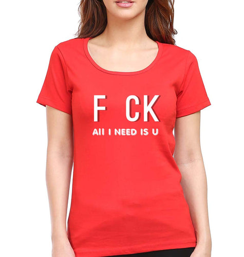 Naughty Offensive T-Shirt for Women-Red-Ektarfa.online