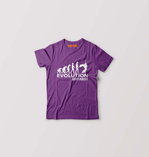Guitarist Kids T-Shirt for Boy/Girl-Purple-Ektarfa.online