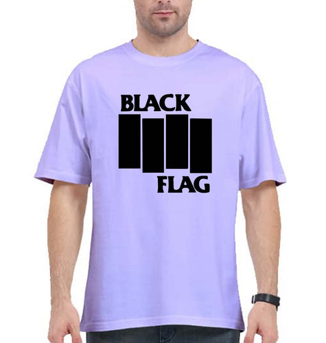 Black Flag Oversized T-Shirt for Men-Lavender-Ektarfa.online