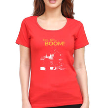 Load image into Gallery viewer, Tick Tick Boom T-Shirt for Women-Red-Ektarfa.online
