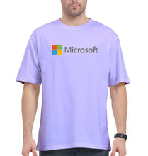 Load image into Gallery viewer, Microsooft Oversized T-Shirt for Men-Lavender-Ektarfa.online
