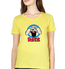 Load image into Gallery viewer, Popeye T-Shirt for Women-Yellow-Ektarfa.online
